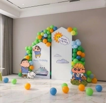 birthday Kids Shinchan Theme Birthday Balloon Decoration