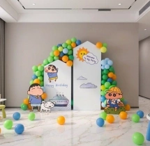 birthday Kids Shinchan Theme Birthday Balloon Decoration