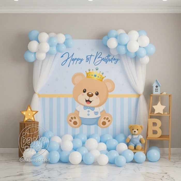 birthday Teddy Bear Theme First Birthday Decoration