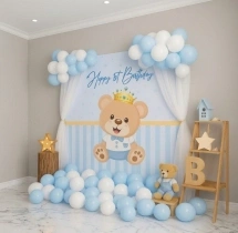 birthday Teddy Bear Theme First Birthday Decoration