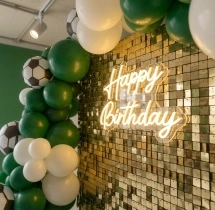 kids theme decorations Football Theme Sequin Balloon Decoration