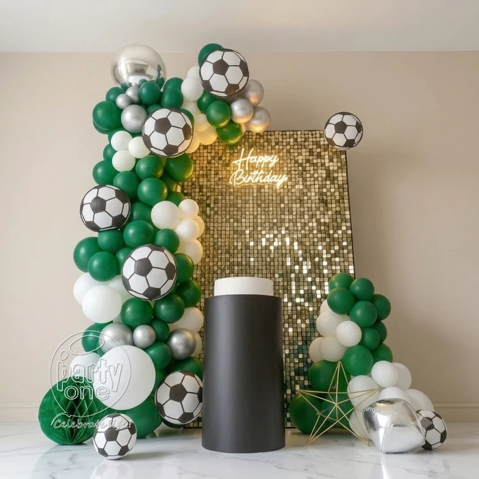 kids theme decorations Football Theme Sequin Balloon Decoration