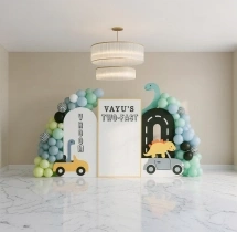 kids theme decorations Car and Dinosaur Theme Balloon Decoration