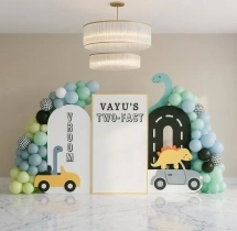 kids theme decorations Car and Dinosaur Theme Balloon Decoration