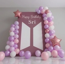 birthday Simple Soft Colour Birthday Theme Decoration