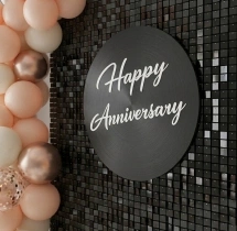 festival decorations Black Sequin New Year Balloon Decoration