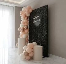 festival decorations Black Sequin New Year Balloon Decoration