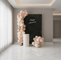 festival decorations Black Sequin New Year Balloon Decoration