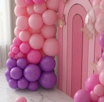 kids theme decorations Soft Colour Butterfly Theme Balloon Decoration