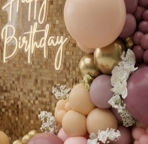 birthday Royal Sequin Theme Balloon Decoration