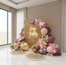birthday Royal Sequin Theme Balloon Decoration