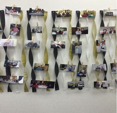 Memory Lane Picture Display birthday party