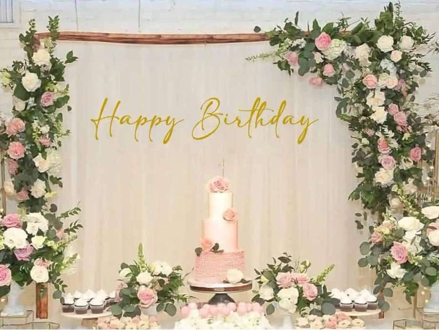 Flower Decoration - Birthday Decor without Balloons
