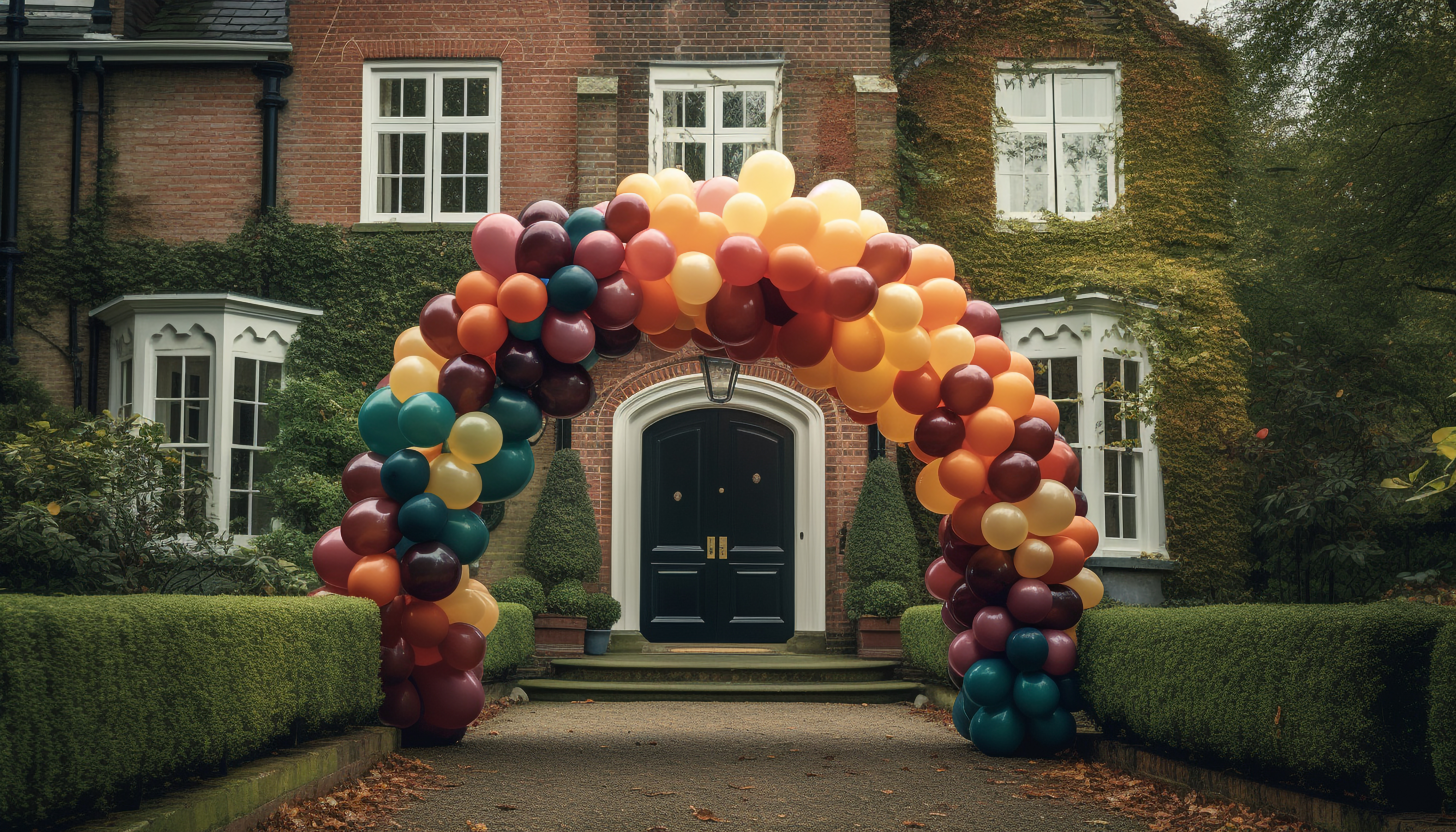 Cute Balloon Arch for the Entrance