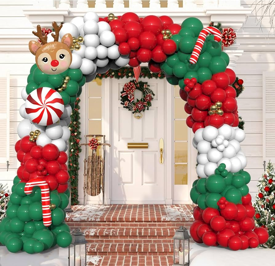 Christmas Decoration Ideas Themed Arch Balloon Decoration 