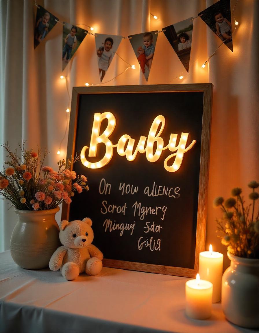 name revealing ideas in naming ceremony diy