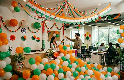 Budget Friendly Independence Day Decoration Ideas for Corporate Offices 