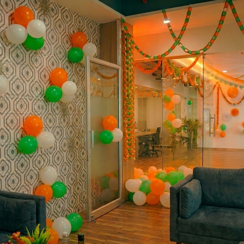 office balloon decor