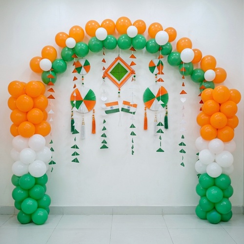 tricolor office decoration