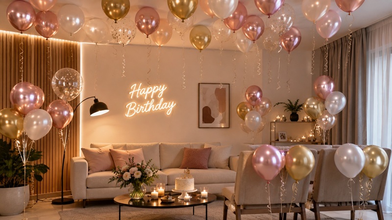happ bday decors