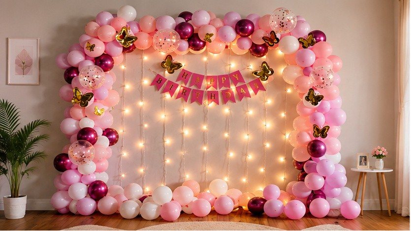 Elegant Birthday Backdrop