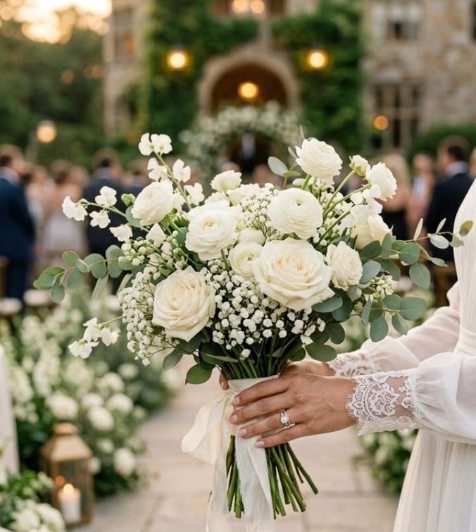 Elegant White Flower Arrangements for Weddings